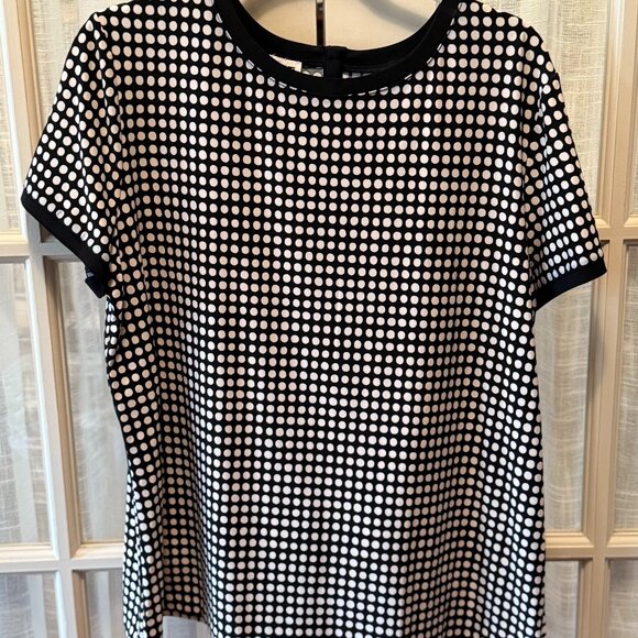 Anne Klein Polka Dot Blouse - Picture 1 of 5